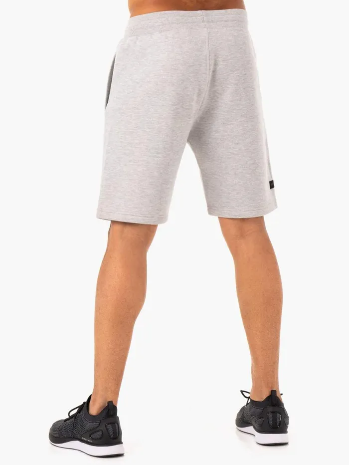 Gym Shorts Mens Ryderwear Recharge Track Short Grey Marl