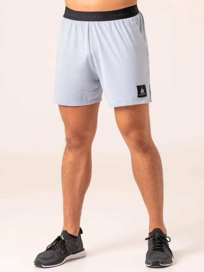 Gym Shorts Mens Ryderwear Terrain Mesh Gym Shorts Ice Blue