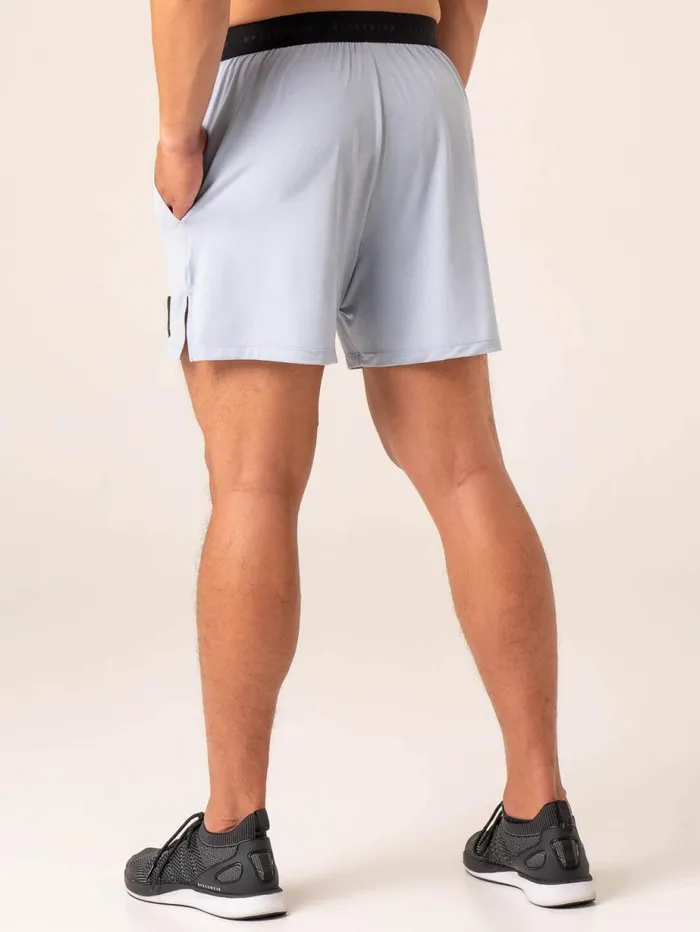 Gym Shorts Mens Ryderwear Terrain Mesh Gym Shorts Ice Blue