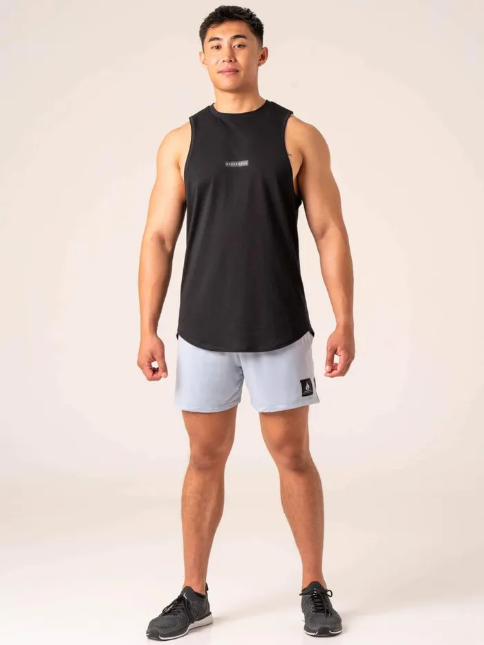 Gym Shorts Mens Ryderwear Terrain Mesh Gym Shorts Ice Blue