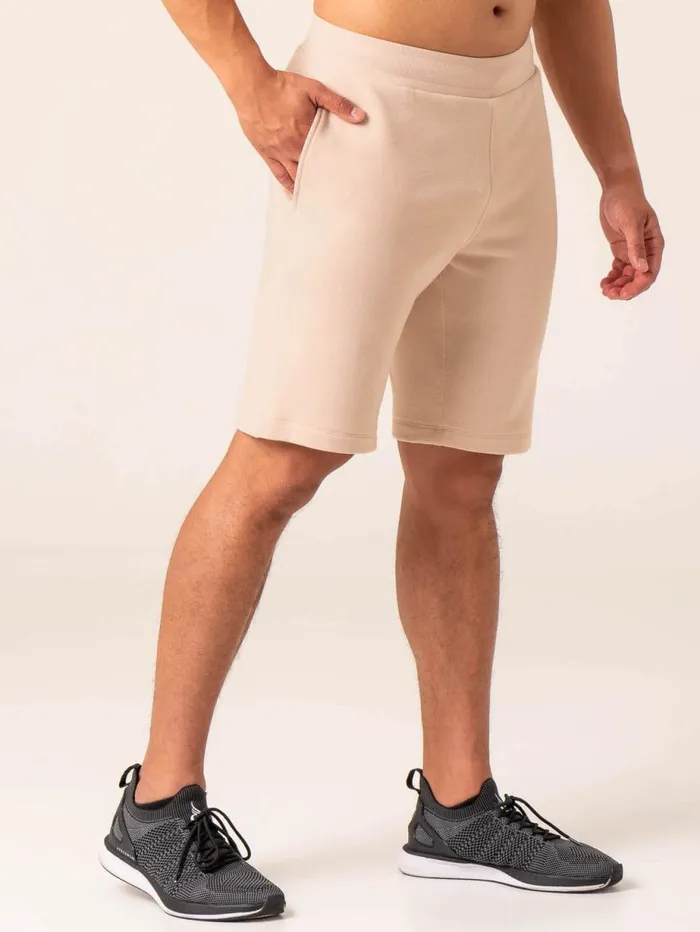Gym Shorts Mens Ryderwear Terrain Track Shorts Chalk