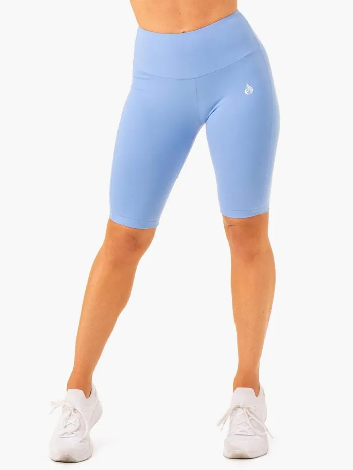 Gym Shorts Womens Ryderwear Action Bike Short Sky Blue