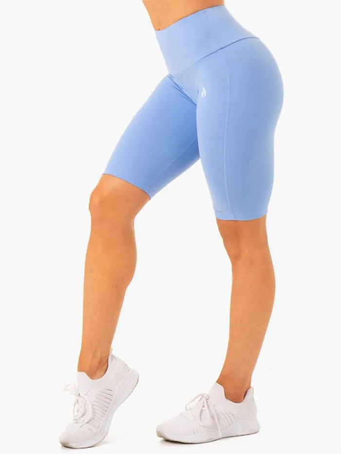 Gym Shorts Womens Ryderwear Action Bike Short Sky Blue