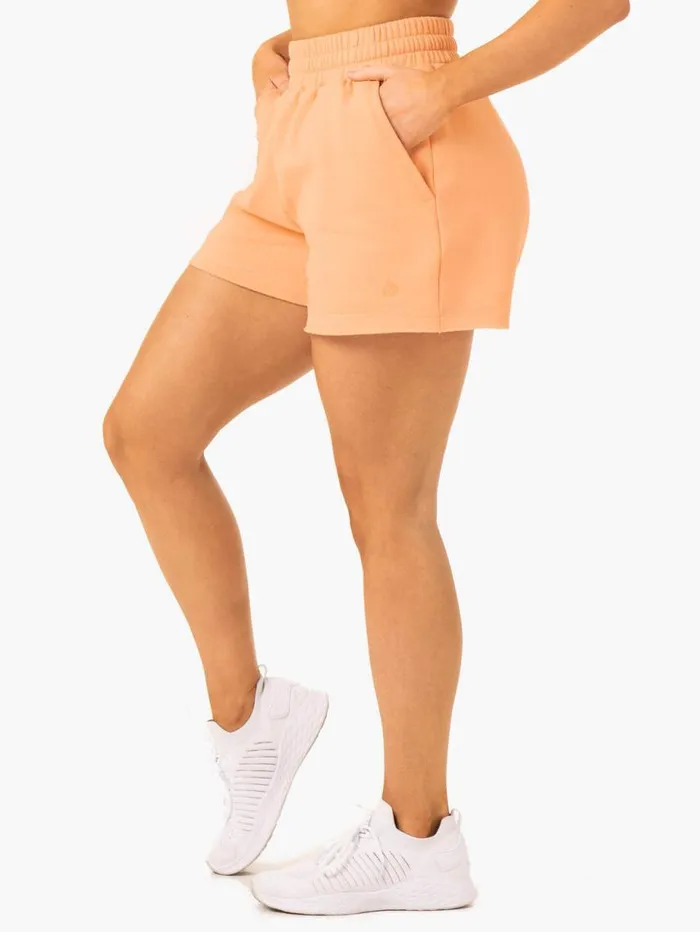 Gym Shorts Womens Ryderwear Elevate Track Short Apricot