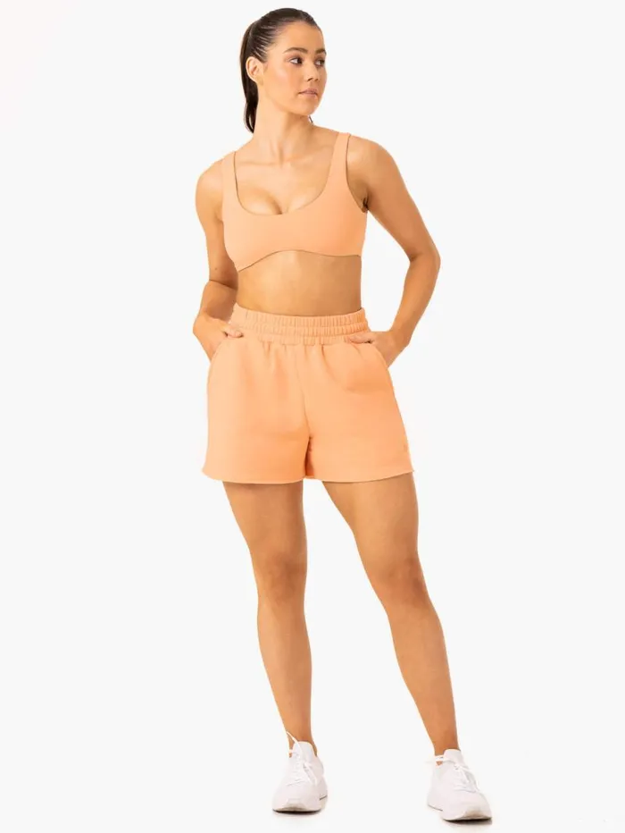 Gym Shorts Womens Ryderwear Elevate Track Short Apricot