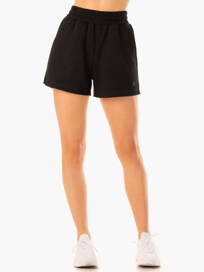 Gym Shorts Womens Ryderwear Elevate Track Short Black