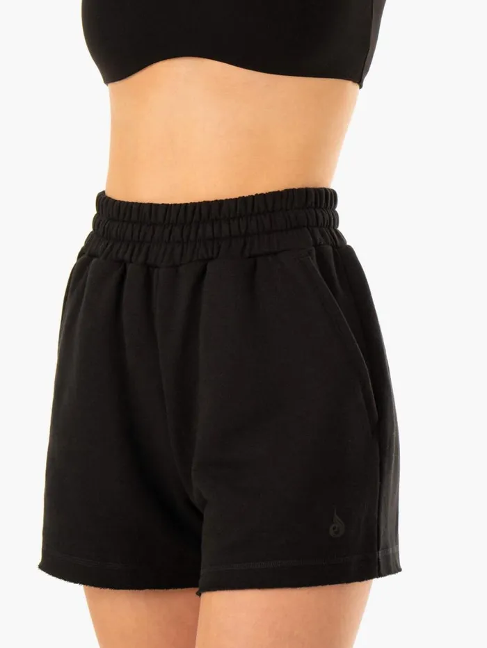 Gym Shorts Womens Ryderwear Elevate Track Short Black