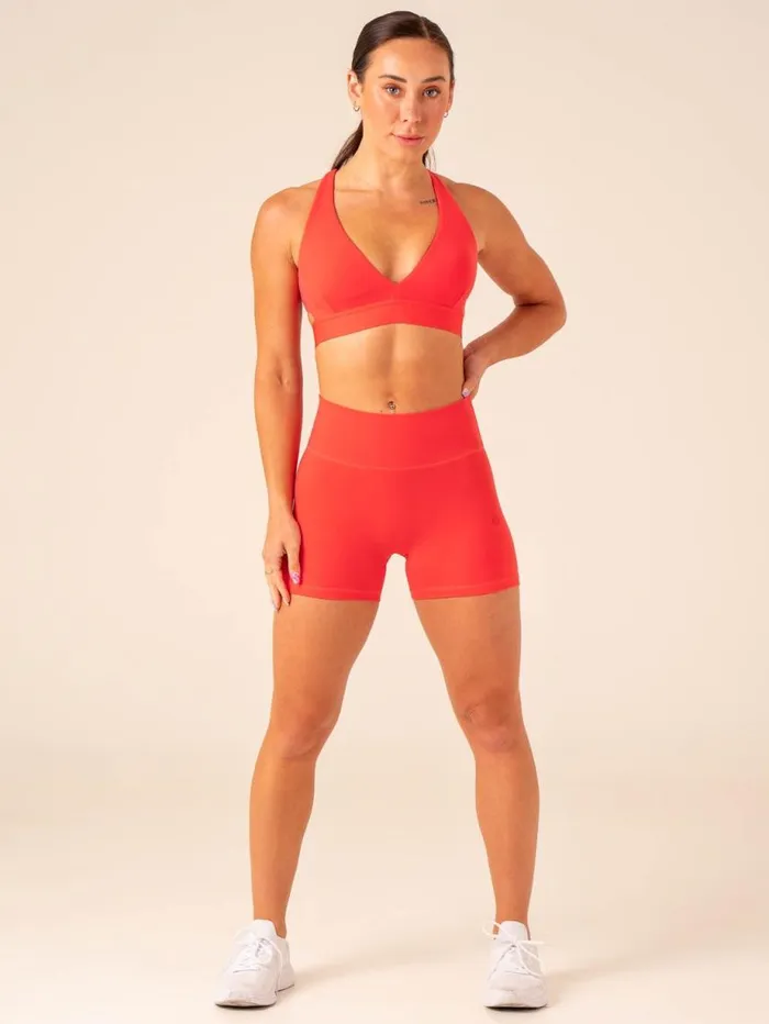 Gym Shorts Womens Ryderwear Extreme Scrunch Shorts Watermelon