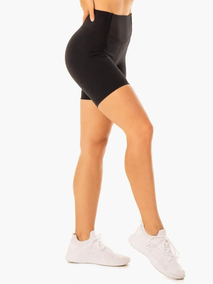 Gym Shorts Womens Ryderwear Form Scrunch Bum Shorts Black