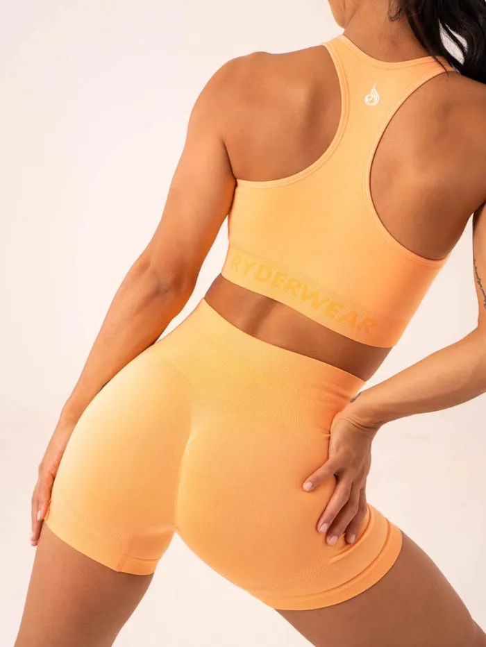 Gym Shorts Womens Ryderwear Lift Scrunch Seamless Shorts Mango