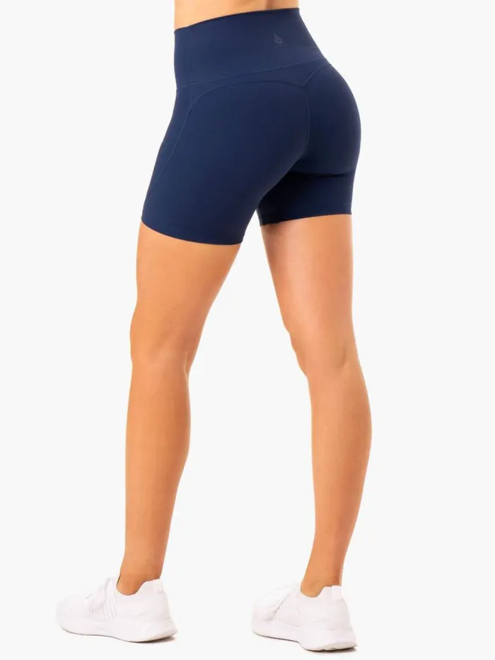 Gym Shorts Womens Ryderwear NKD Align Shorts Navy