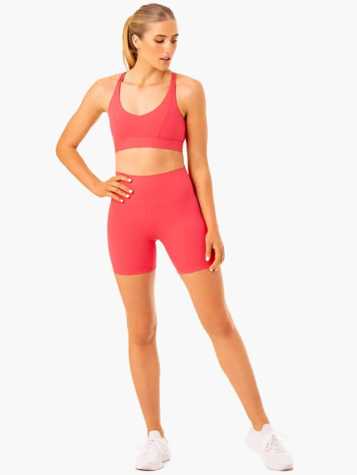 Gym Shorts Womens Ryderwear NKD Align Shorts Watermelon