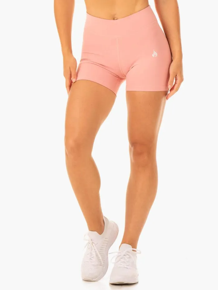 Gym Shorts Womens Ryderwear Revival Scrunch Bum Shorts Pink