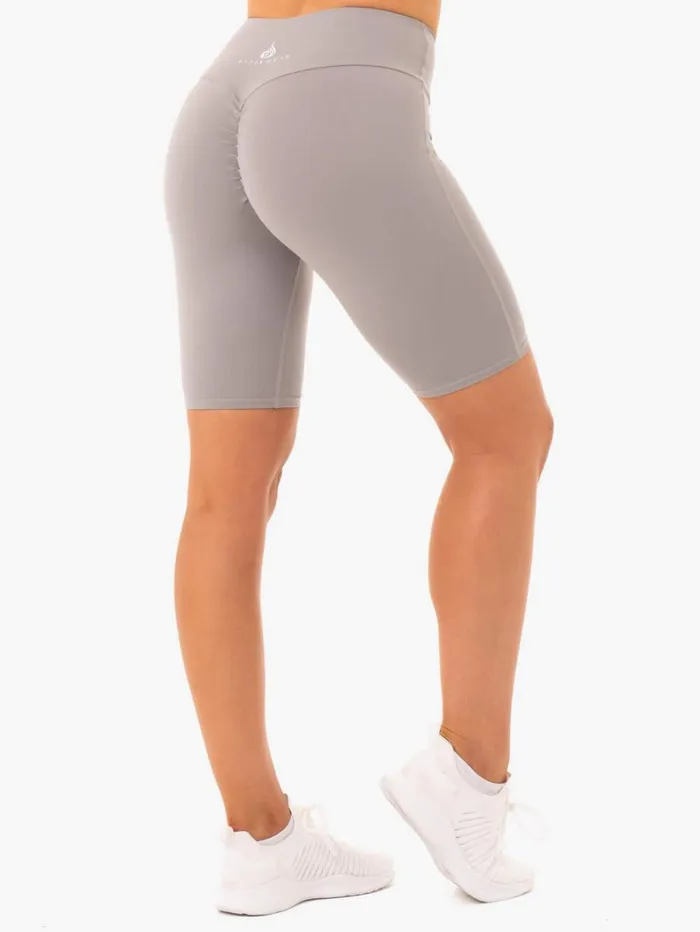 Gym Shorts Womens Ryderwear Staples Bike Shorts Grey