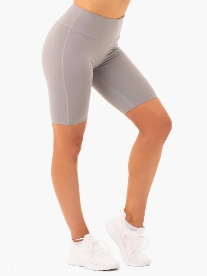 Gym Shorts Womens Ryderwear Staples Bike Shorts Grey