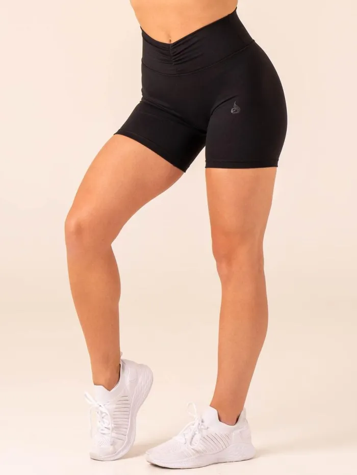 Gym Shorts Womens Ryderwear Tempo Shorts Black
