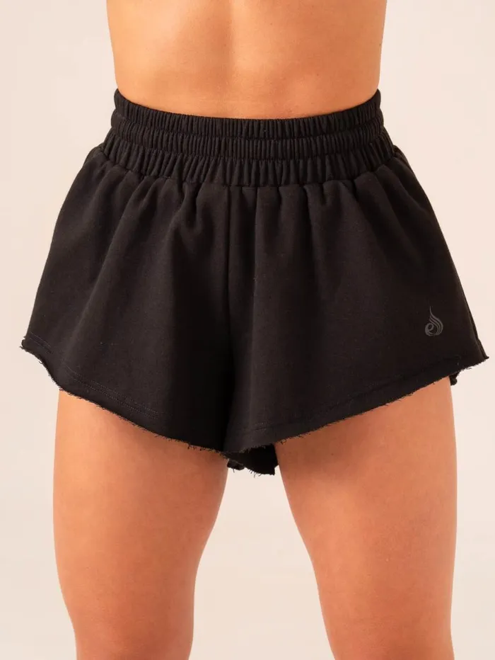Gym Shorts Womens Ryderwear Tempo Track Short Black