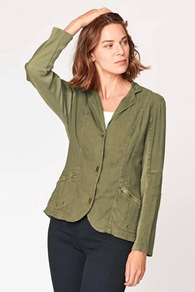 Haceta Blazer Hunter Green Clothing XCVI Jackets