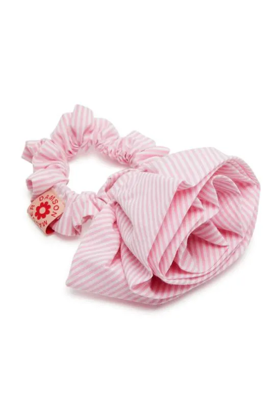 Hair Accessories Accessories Damson Madder Rosette Scrunchie In Pink Stripe