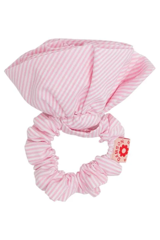 Hair Accessories Accessories Damson Madder Rosette Scrunchie In Pink Stripe