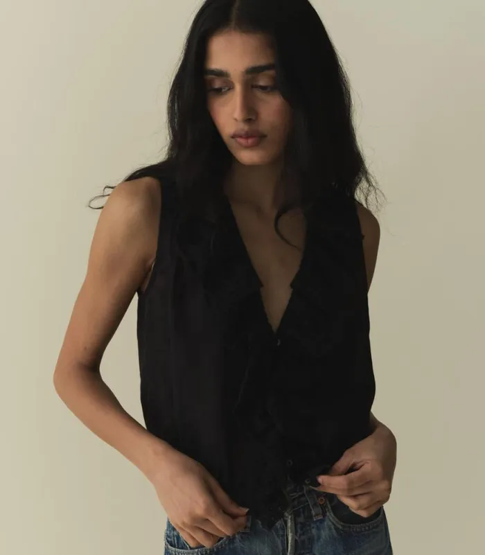 HALETTE TOP Black Shop DEN Tops