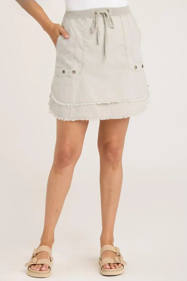 Hargen Tiered Skirt Whitecap Pigment Clothing XCVI Skirts