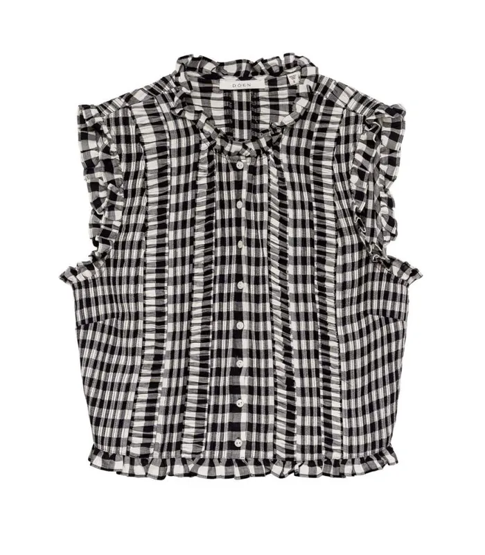 HARIETTA TOP Marilyn Gingham Shop DEN Tops