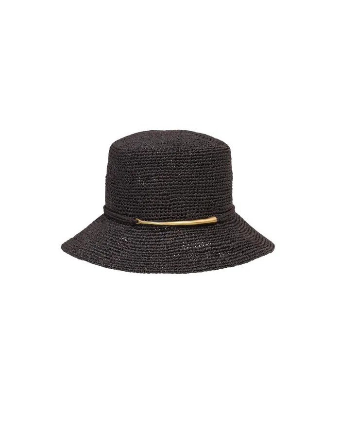 Hats Women ViX Paula Hermanny Bucket Hat 8211 Black
