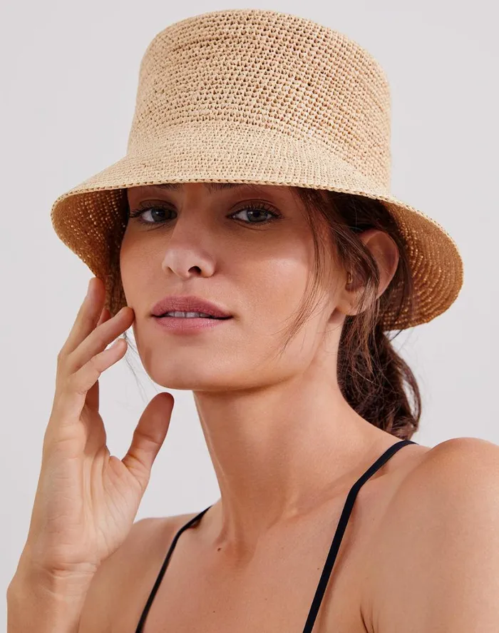 Hats Women ViX Paula Hermanny Bucket Hat 8211 Natural