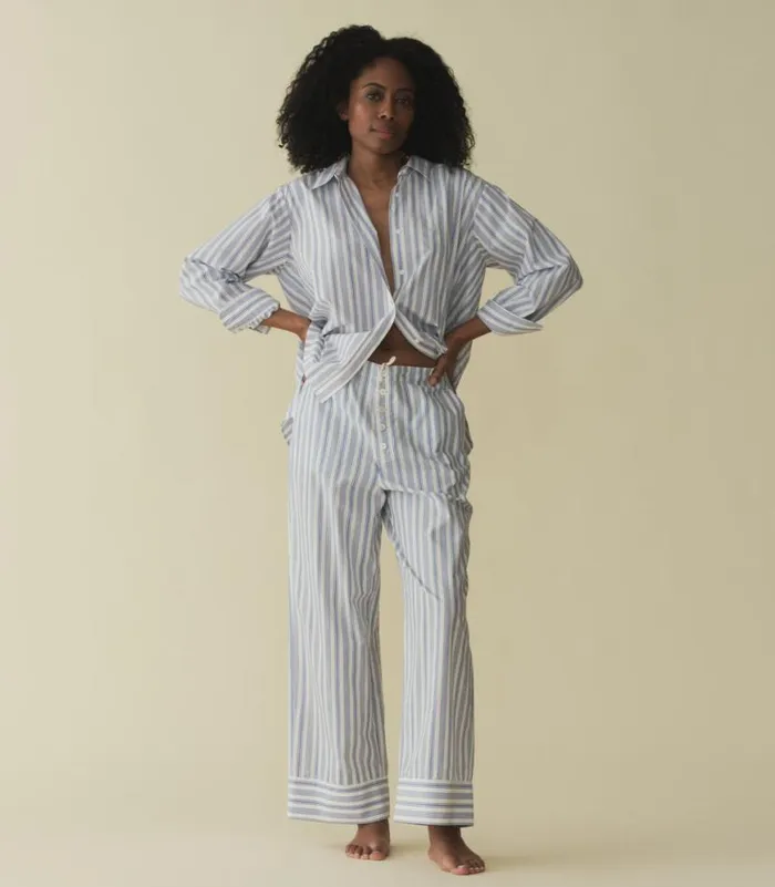HAVA TOP Indigo Sorrento Stripe Shop DEN Tops