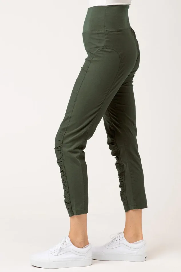High Waist Jetter Olive Clothing XCVI Leggings