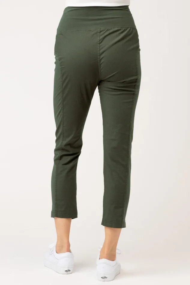 High Waist Jetter Olive Clothing XCVI Leggings