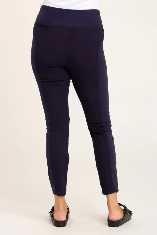 High Waist Penny Legging Navy Clothing XCVI Leggings