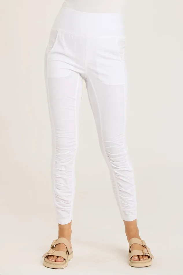 High Waist Penny Legging White Clothing XCVI Leggings
