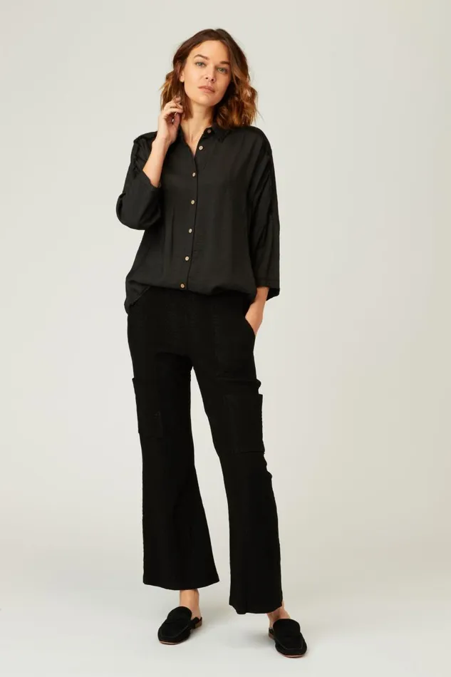 Hollis Pant Black Double Dye Clothing XCVI Pants