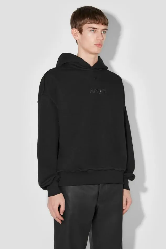 Hoodies and Sweats Men MISBHV Angel Glitter Hoodie Black