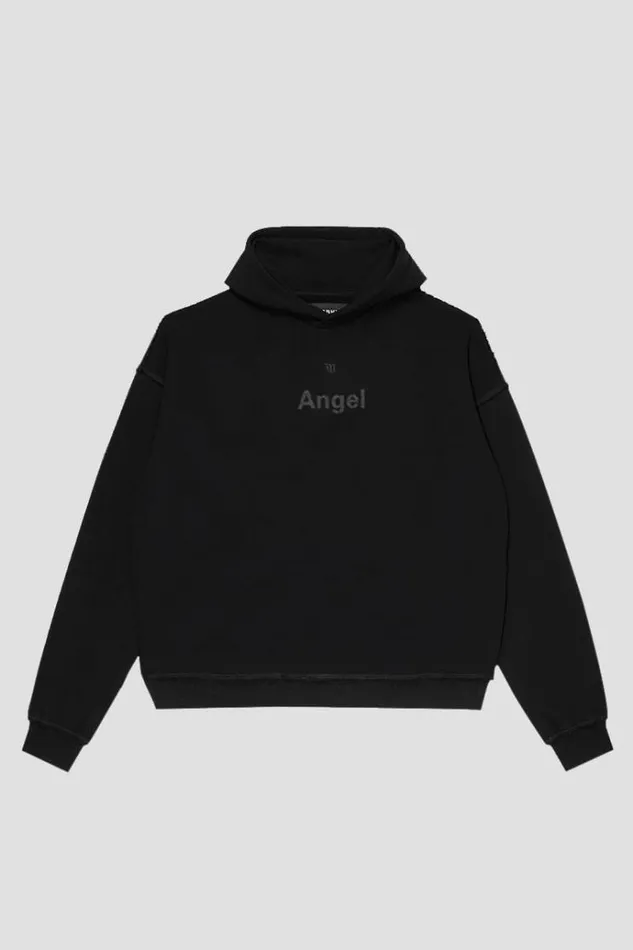 Hoodies and Sweats Men MISBHV Angel Glitter Hoodie Black
