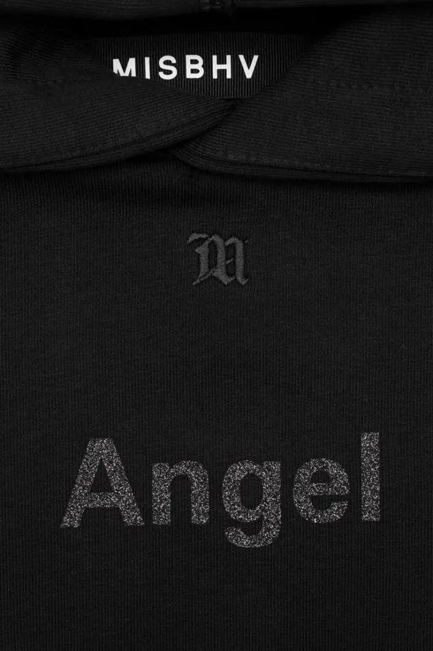 Hoodies and Sweats Men MISBHV Angel Glitter Hoodie Black