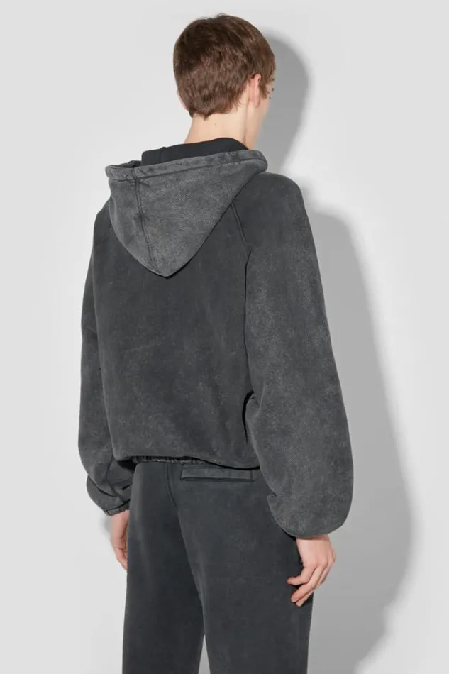 Hoodies and Sweats Men MISBHV Community Zipped Hoodie Washed Black