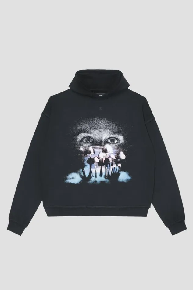 Hoodies and Sweats WomenMen MISBHV Mush Hoodie Washed Black