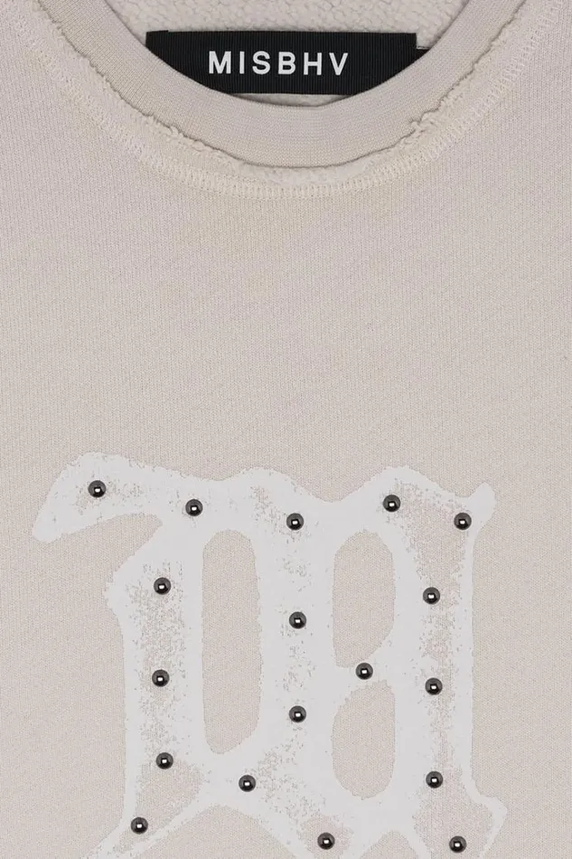 Hoodies and Sweats WomenMen MISBHV Signature Crewneck Beige
