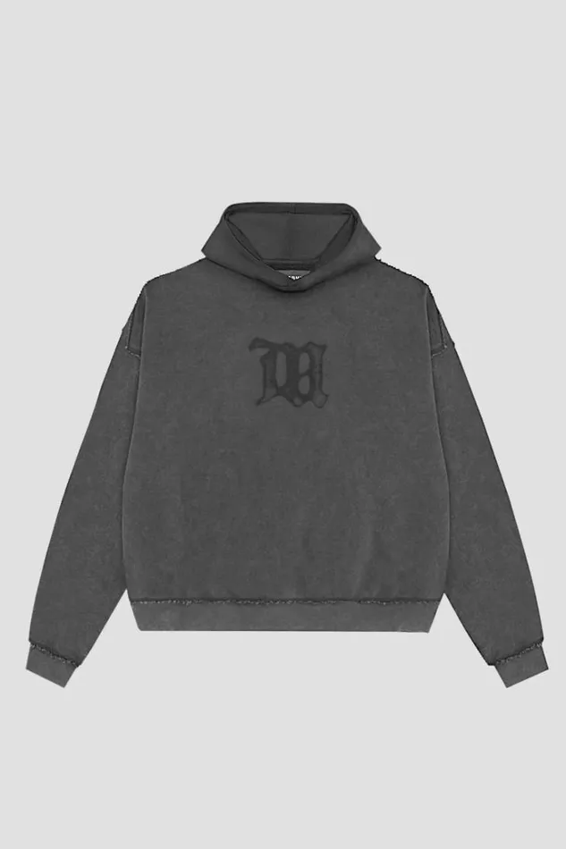Hoodies and Sweats WomenMen MISBHV Signature Hoodie Washed Black