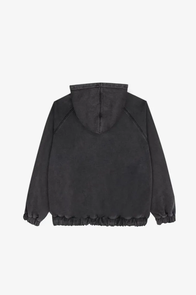 Hoodies and Sweats Women MISBHV Community Zipped Hoodie Washed Black