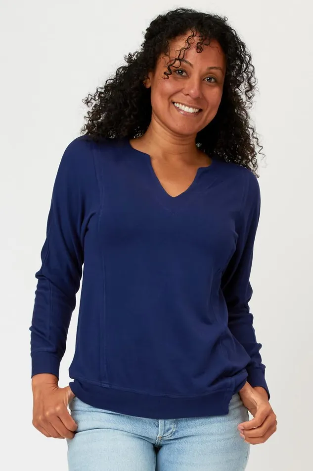 Hotah Pullover Hague Blue Clothing XCVI Sweatshirts