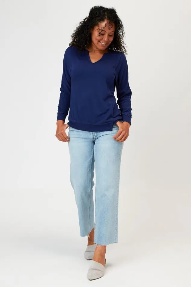 Hotah Pullover Hague Blue Clothing XCVI Sweatshirts