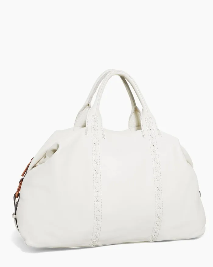 Hudson Duffle Bag Vanilla Ice With Chocolate Rose Gold Women Aimee Kestenberg Tote Bags