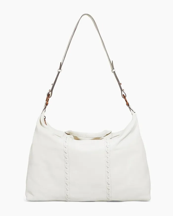 Hudson Duffle Bag Vanilla Ice With Chocolate Rose Gold Women Aimee Kestenberg Tote Bags