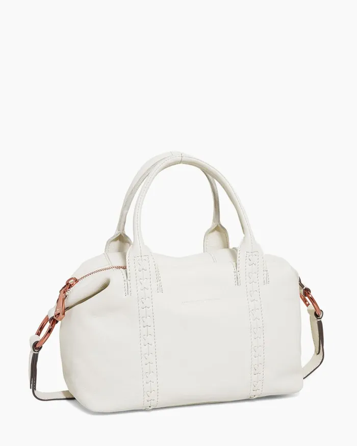 Hudson Mini Satchel Vanilla Ice With Chocolate Rose Gold Women Aimee Kestenberg Satchels