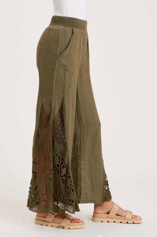 Ismay Wide Leg Kombu Pigment Clothing XCVI Pants