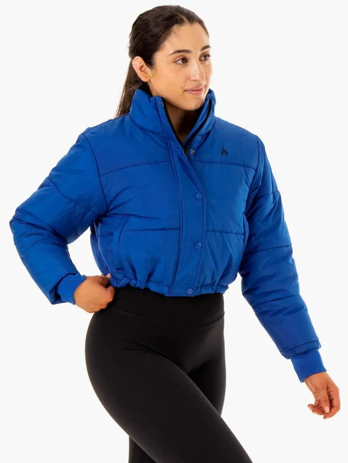 Jackets and Jumpers Womens Ryderwear Apex Puffer Jacket Cobalt Blue